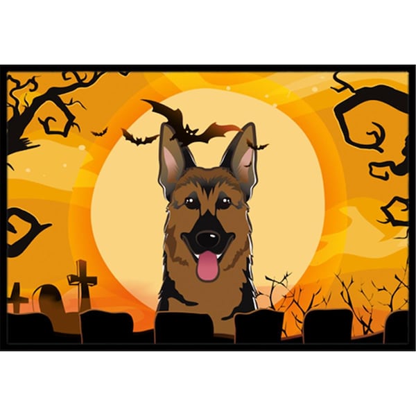 Carolines Treasures Halloween German Shepherd Indoor and Outdoor Mat- 24 x 36 in. BB1769JMAT - main